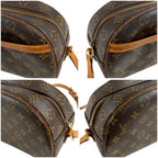 Louis Vuitton Shoulder Bag Blois Monogram Lambskin Brown Pochette — view 6