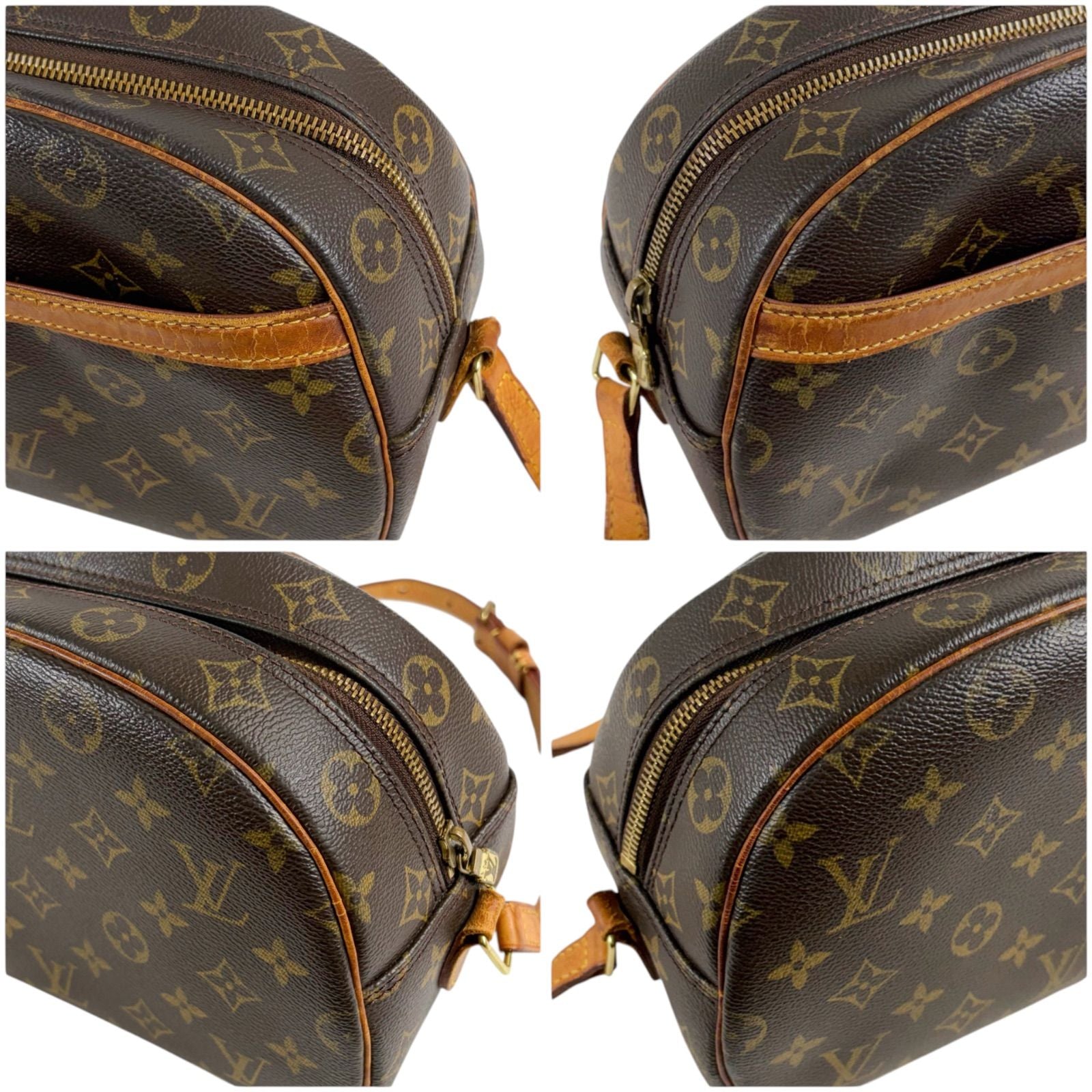 Louis Vuitton Shoulder Bag Blois Monogram Lambskin Brown Pochette — view 6
