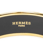 Hermes Enamel Bangle Blue Plating Bracelet — view 4