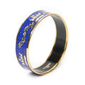 Hermes Enamel Bangle Blue Plating Bracelet