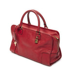 Loewe Amazona Red Grain Calf Leather Handbag — view 2