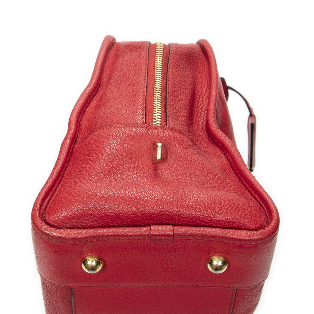 Loewe Amazona Red Grain Calf Leather Handbag — view 7