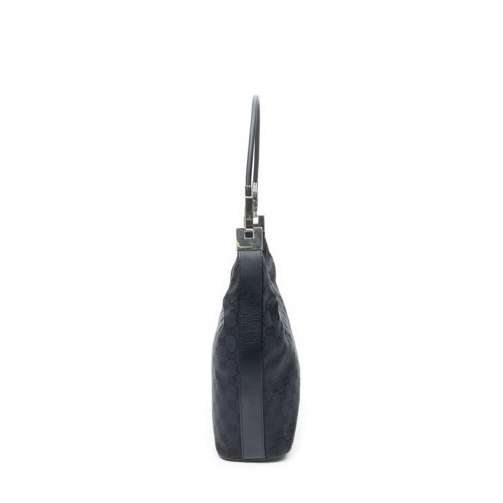 Gucci Zip Hobo Black GG Canvas — view 4