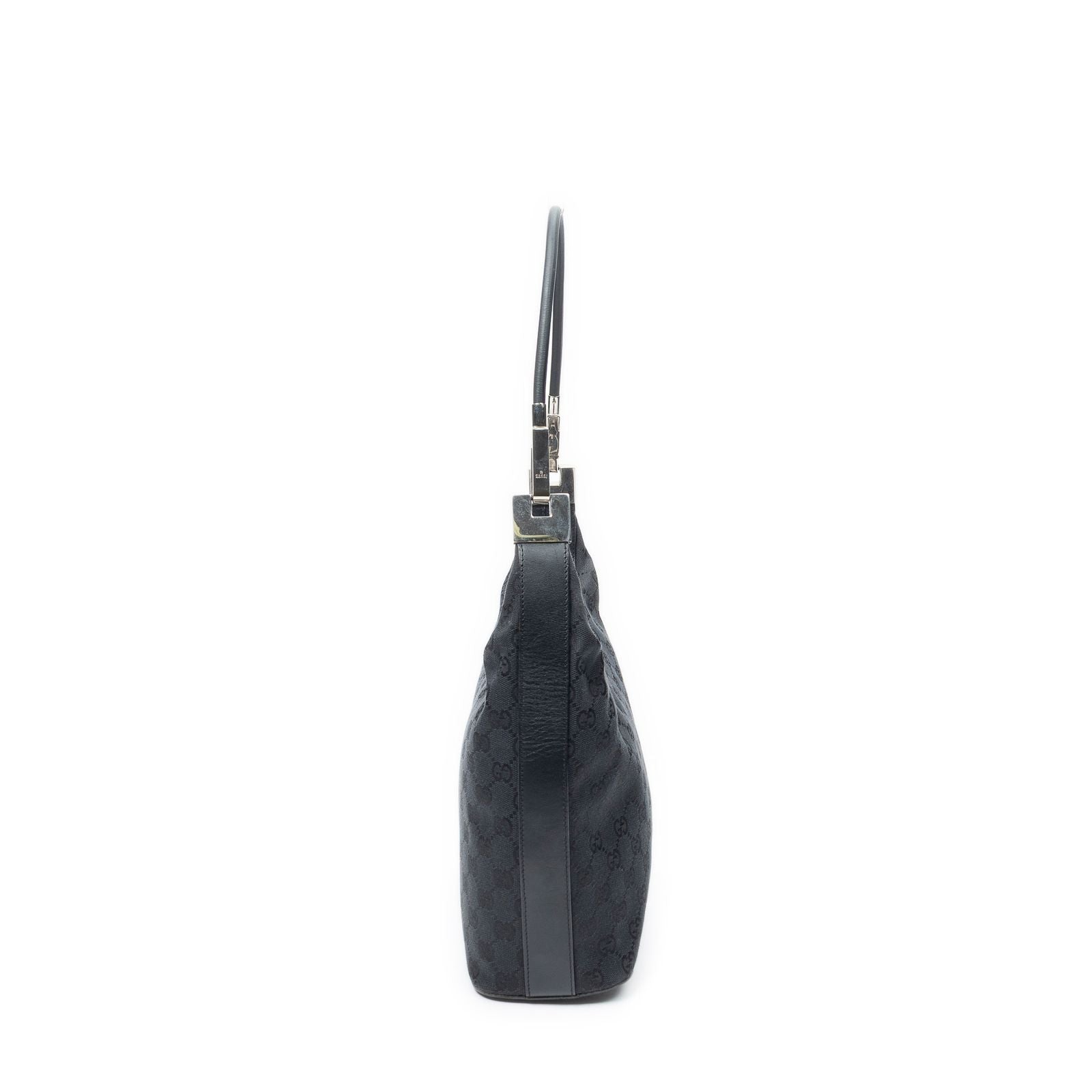 Gucci Zip Hobo Black GG Canvas — view 4