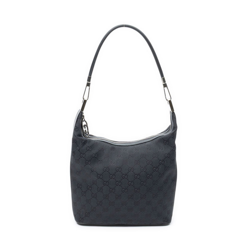 Gucci Zip Hobo Black GG Canvas