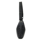 Gucci Round Zip Messenger Black GG Canvas — view 4