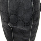 Gucci Round Zip Messenger Black GG Canvas — view 8