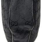 Gucci Round Zip Messenger Black GG Canvas — view 7
