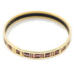 Hermes Enamel Bangle Red Gold Ribbon Motifa Bracelet — view 3