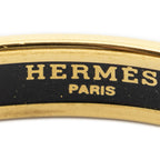 Hermes Enamel Bangle Red Gold Ribbon Motifa Bracelet — view 4