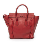 Celine Mini Luggage Red Grain Calf Skin Leather — view 5