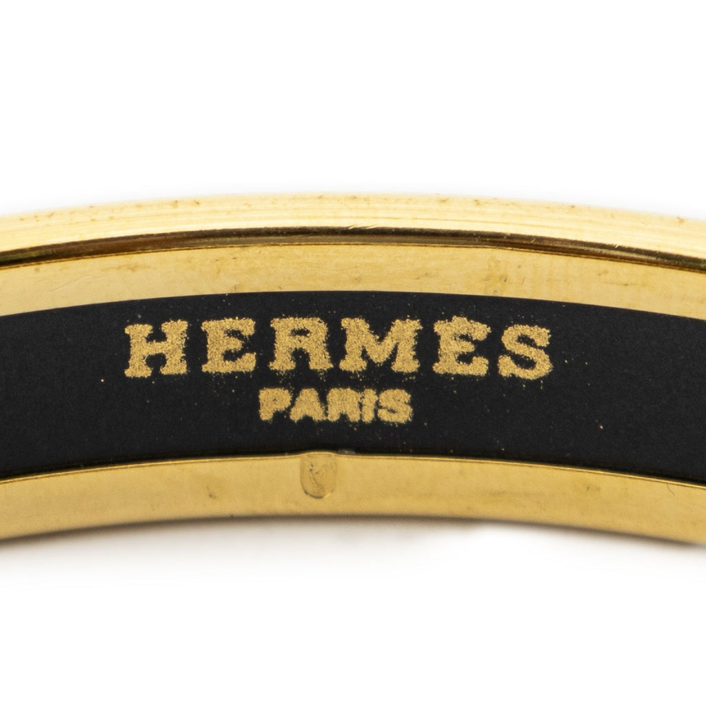 Hermes Enamel Bangle Black Green Jewels Motifa Bracelet — view 4