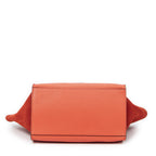 Celine Orange Grain Calf Leather Shoulder — view 6