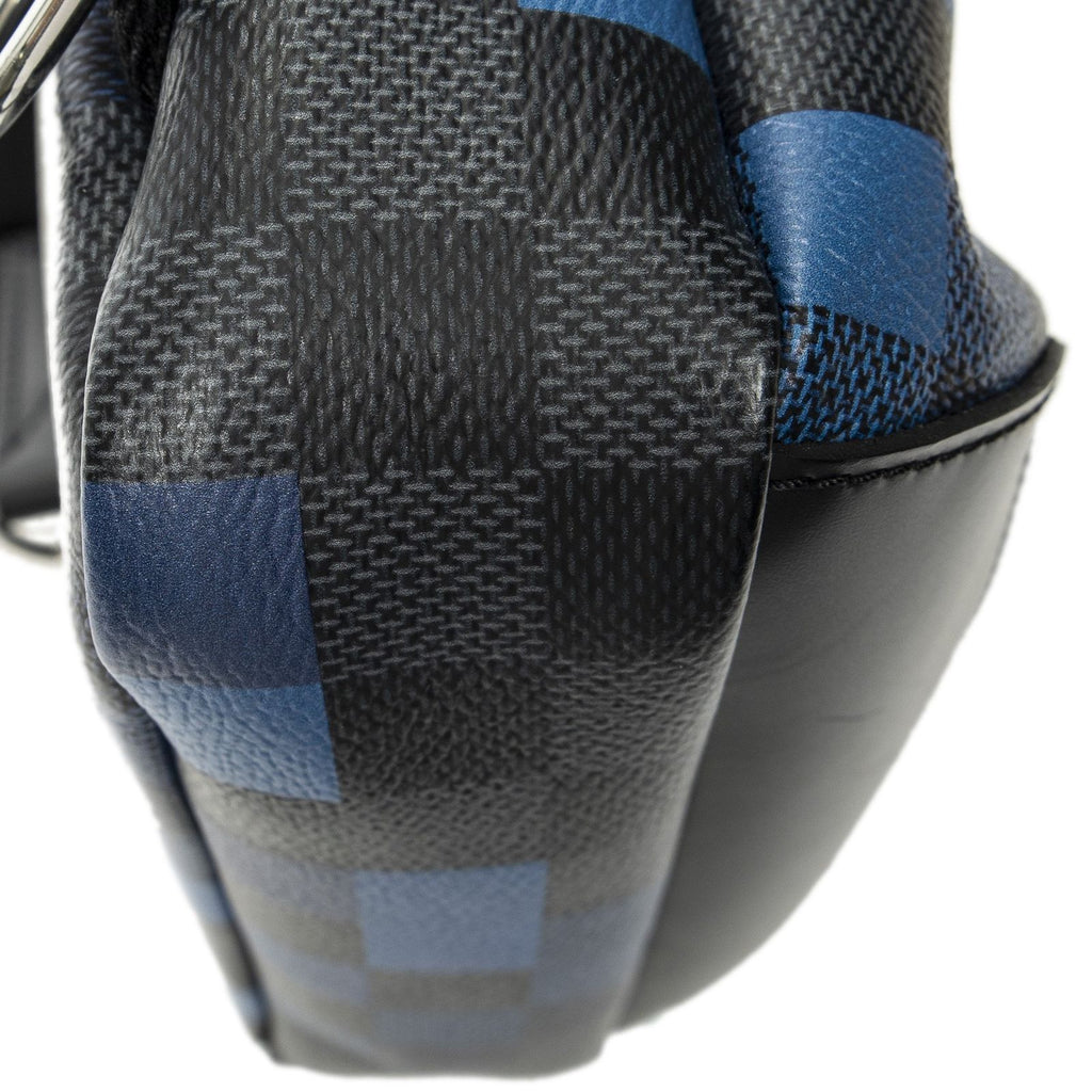 Louis Vuitton Avenue Sling Backpack Black Blue Damier Graphite — view 7