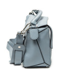 Loewe Mini Puzzlebag Dusty Blue Calfskin Leather Shoulder — view 4
