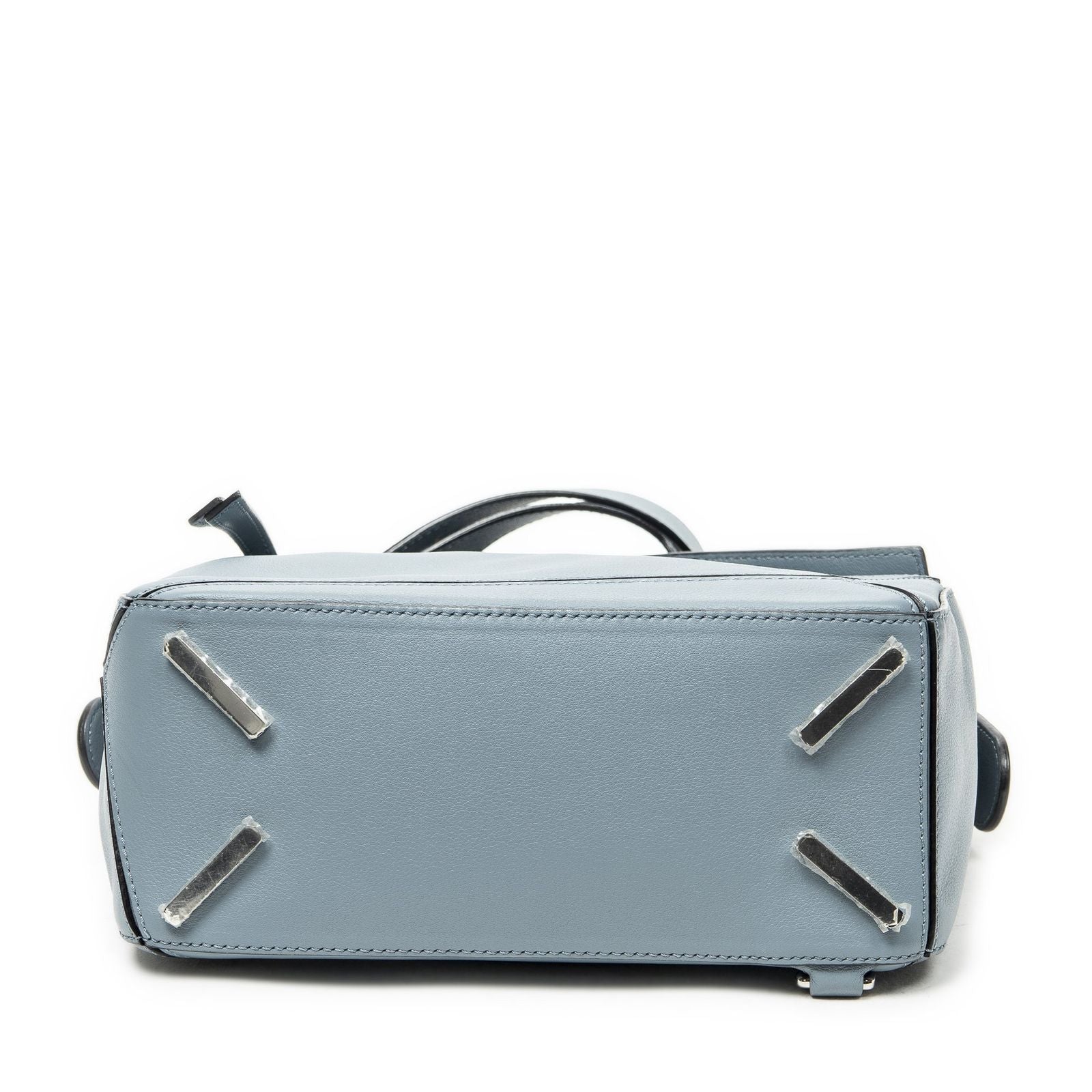 Loewe Mini Puzzlebag Dusty Blue Calfskin Leather Shoulder — view 6