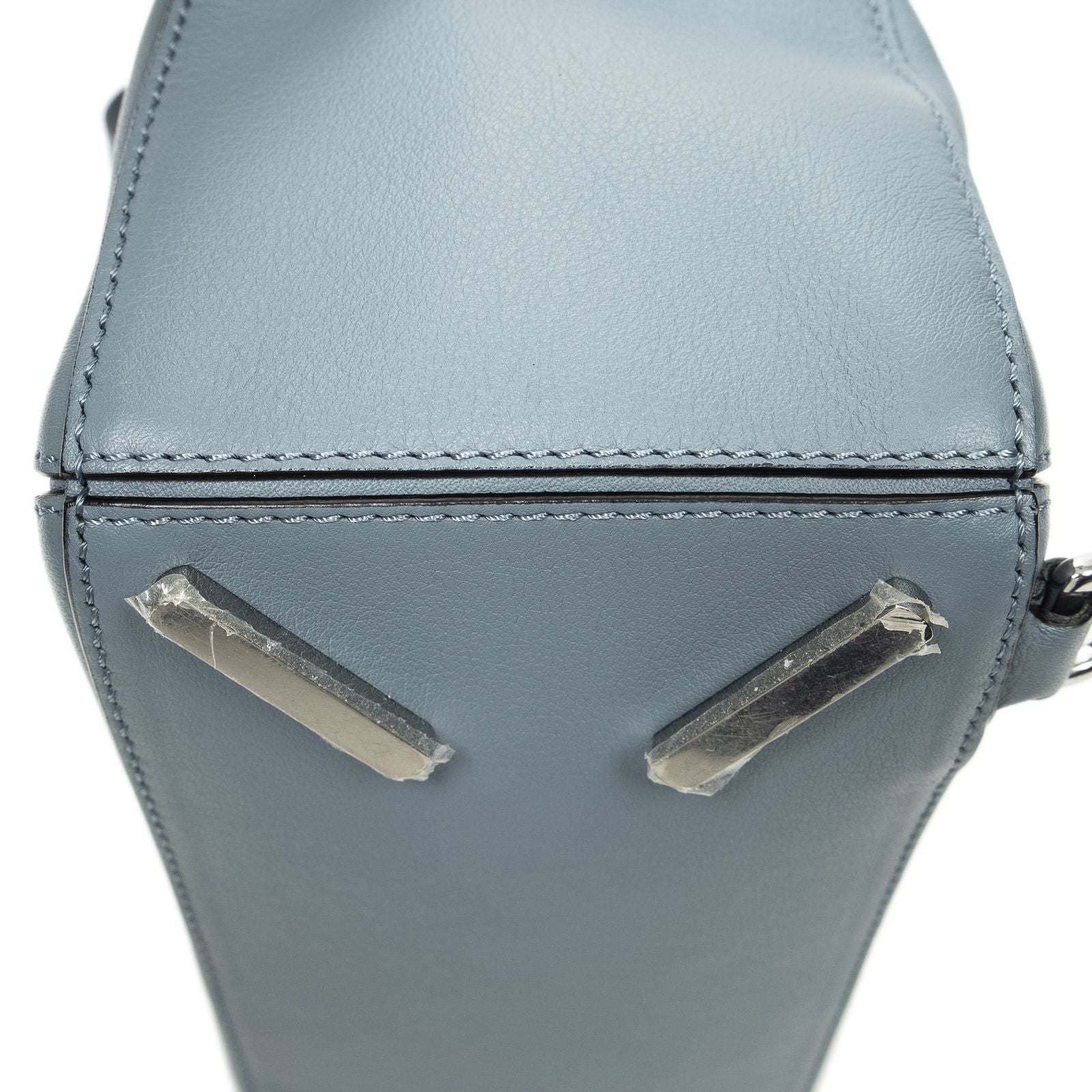 Loewe Mini Puzzlebag Dusty Blue Calfskin Leather Shoulder — view 8