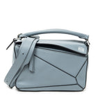 Loewe Mini Puzzlebag Dusty Blue Calfskin Leather Shoulder
