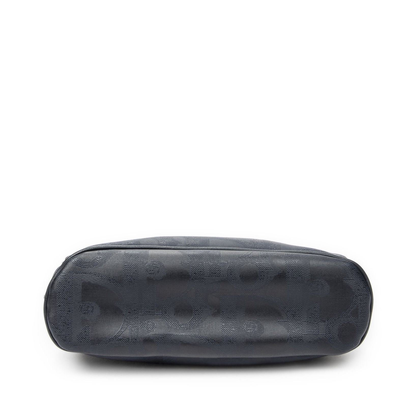 Dior Vintage Half Moon Pouch Navy Maxi Trotter Canvas — view 6