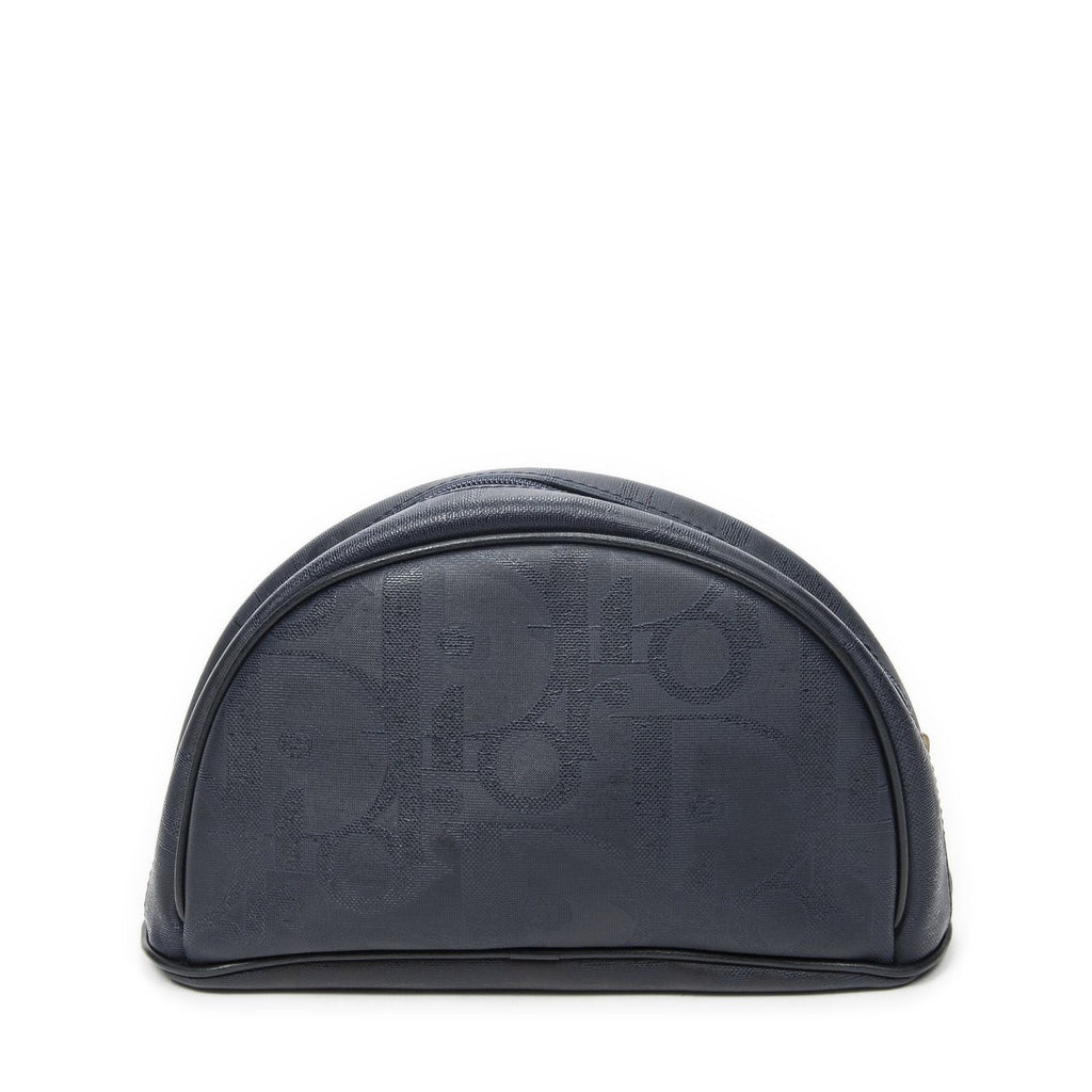Dior Vintage Half Moon Pouch Navy Maxi Trotter Canvas — view 5