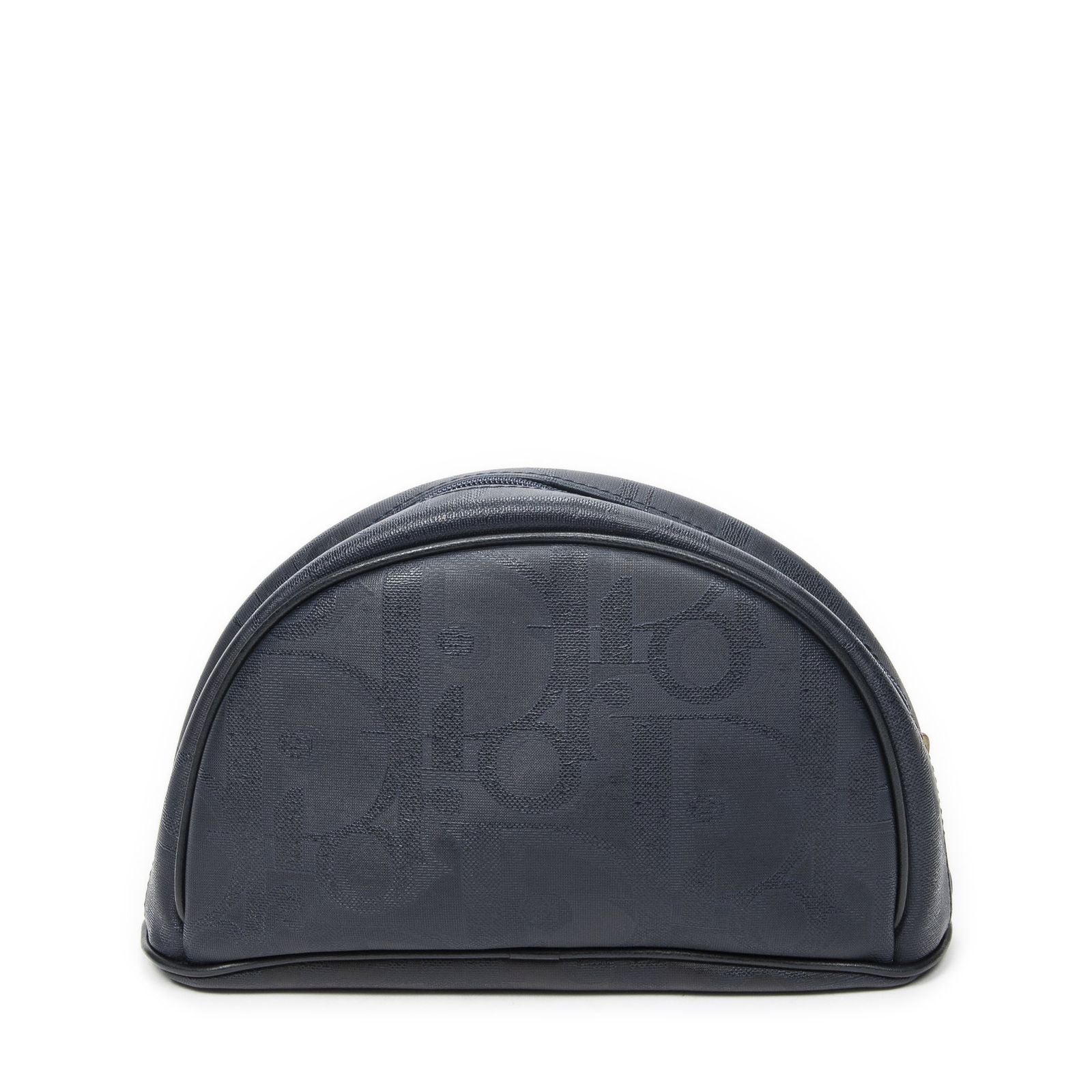 Dior Vintage Half Moon Pouch Navy Maxi Trotter Canvas — view 5