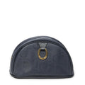Dior Vintage Half Moon Pouch Navy Maxi Trotter Canvas