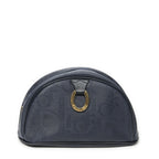 Dior Vintage Half Moon Pouch Navy Maxi Trotter Canvas