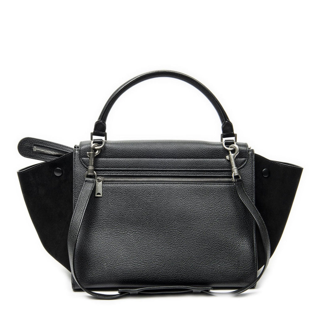 Celine Black Grain Calf Leather Shoulder — view 5