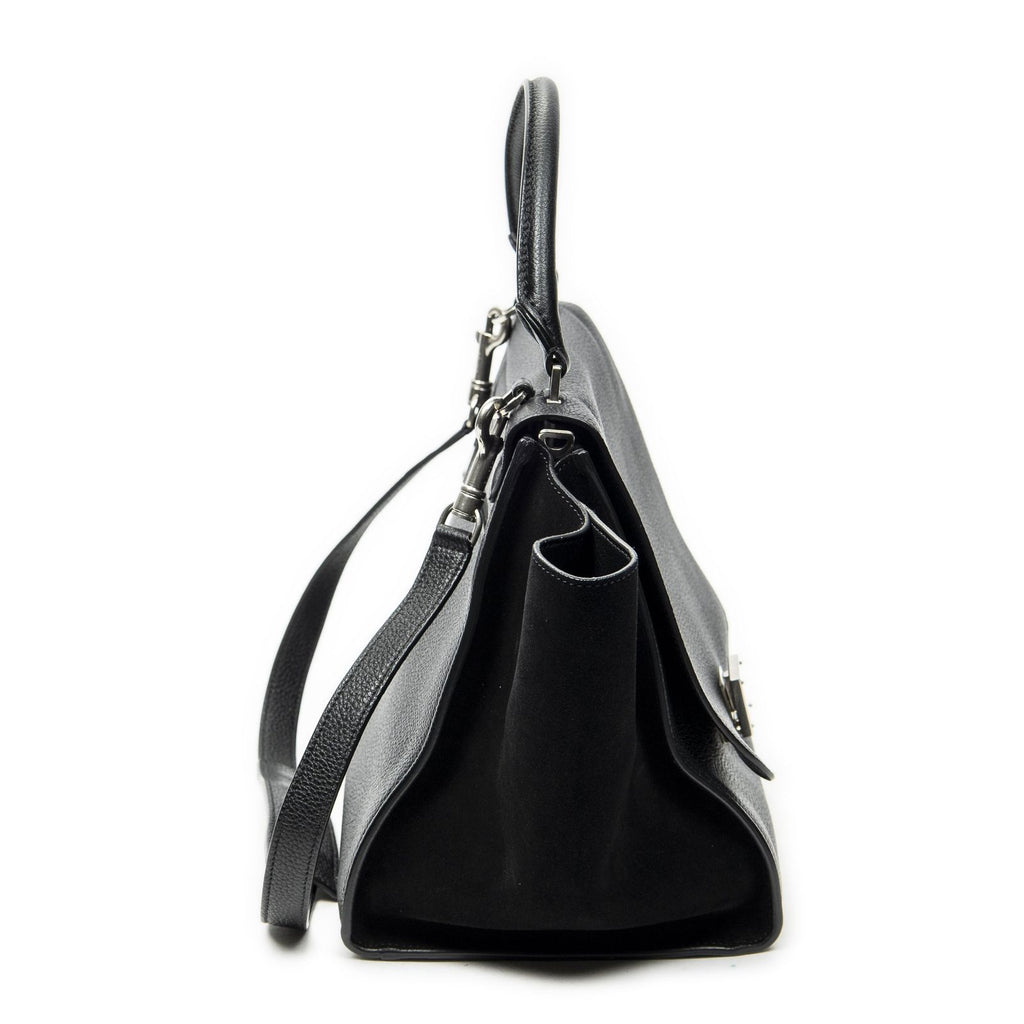 Celine Black Grain Calf Leather Shoulder — view 4