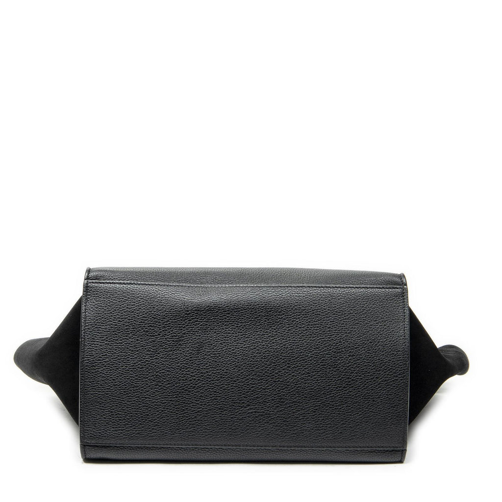 Celine Black Grain Calf Leather Shoulder — view 6