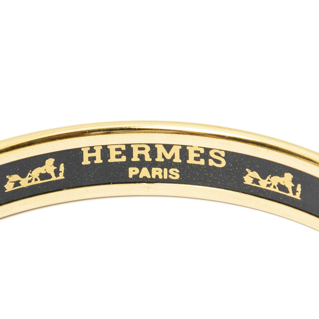 Hermes Enamel Bangle Red Gold Tassel Motifa Bracelet — view 4