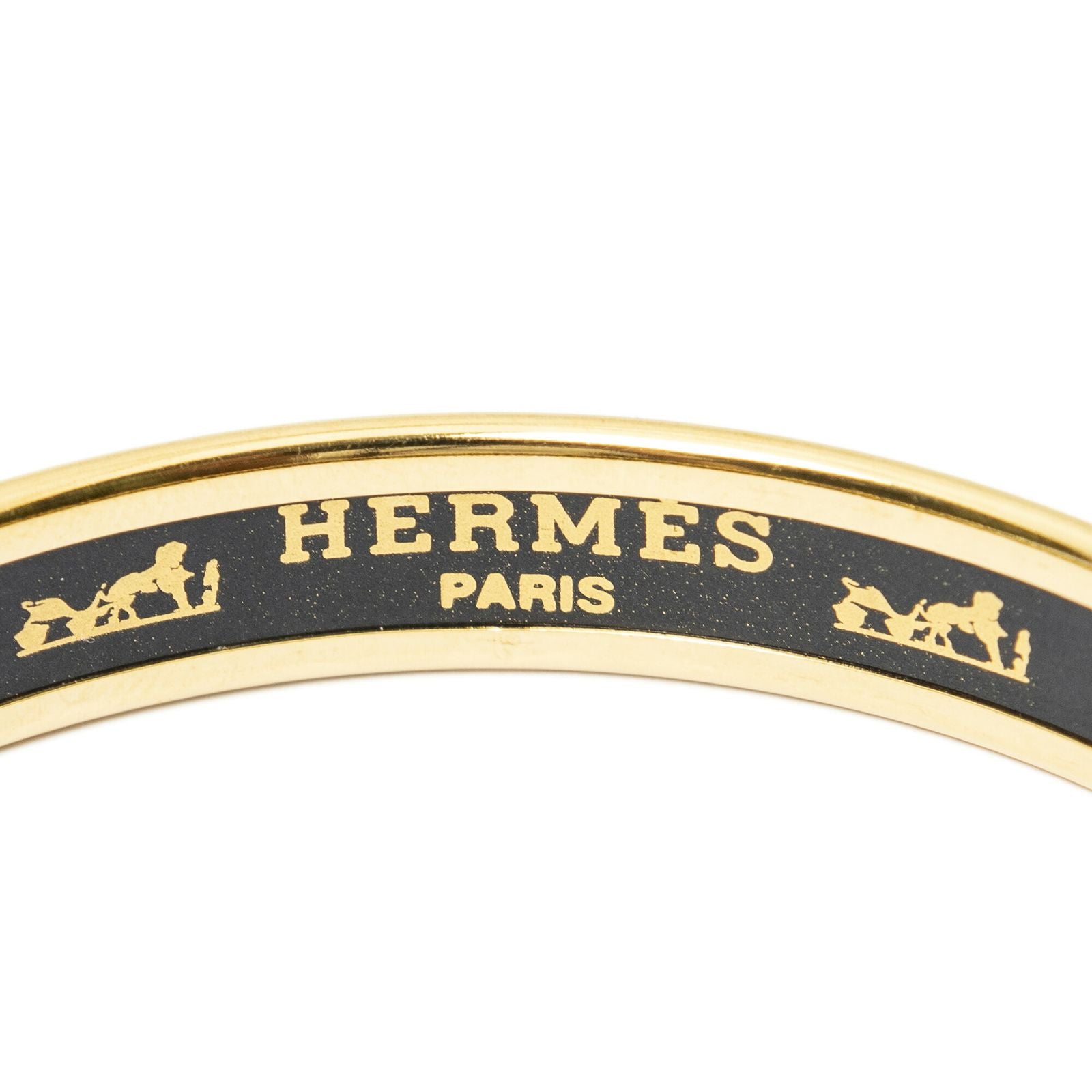 Hermes Enamel Bangle Red Gold Tassel Motifa Bracelet — view 4