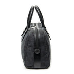 Loewe Anagram Boston Black Anagram Printcanvas Handbag — view 3