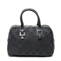 Loewe Anagram Boston Black Anagram Printcanvas Handbag