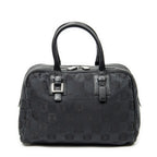 Loewe Anagram Boston Black Anagram Printcanvas Handbag