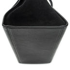 Celine Small Medium Swing Black Grain Calf Skin Leather Shoulder — view 8