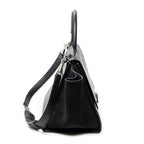 Celine Small Medium Swing Black Grain Calf Skin Leather Shoulder — view 4