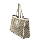 Gucci Large Abbey D Ring Tote Beige Ivory GG Canvas — view 2