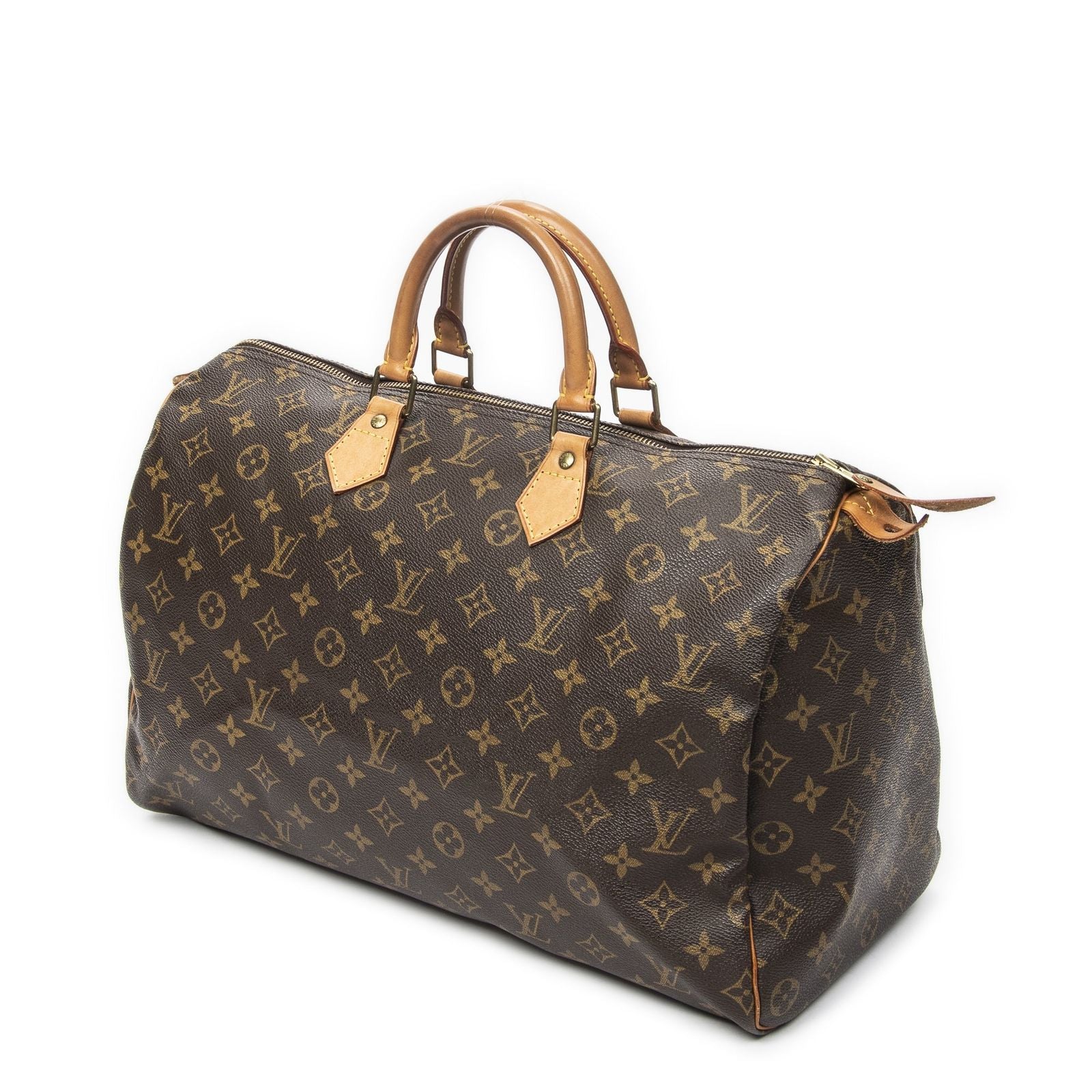 Louis Vuitton Speedy Brown Monogram Canvas Handbag — view 2