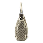 Gucci Large Abbey D Ring Tote Beige Ivory GG Canvas — view 3