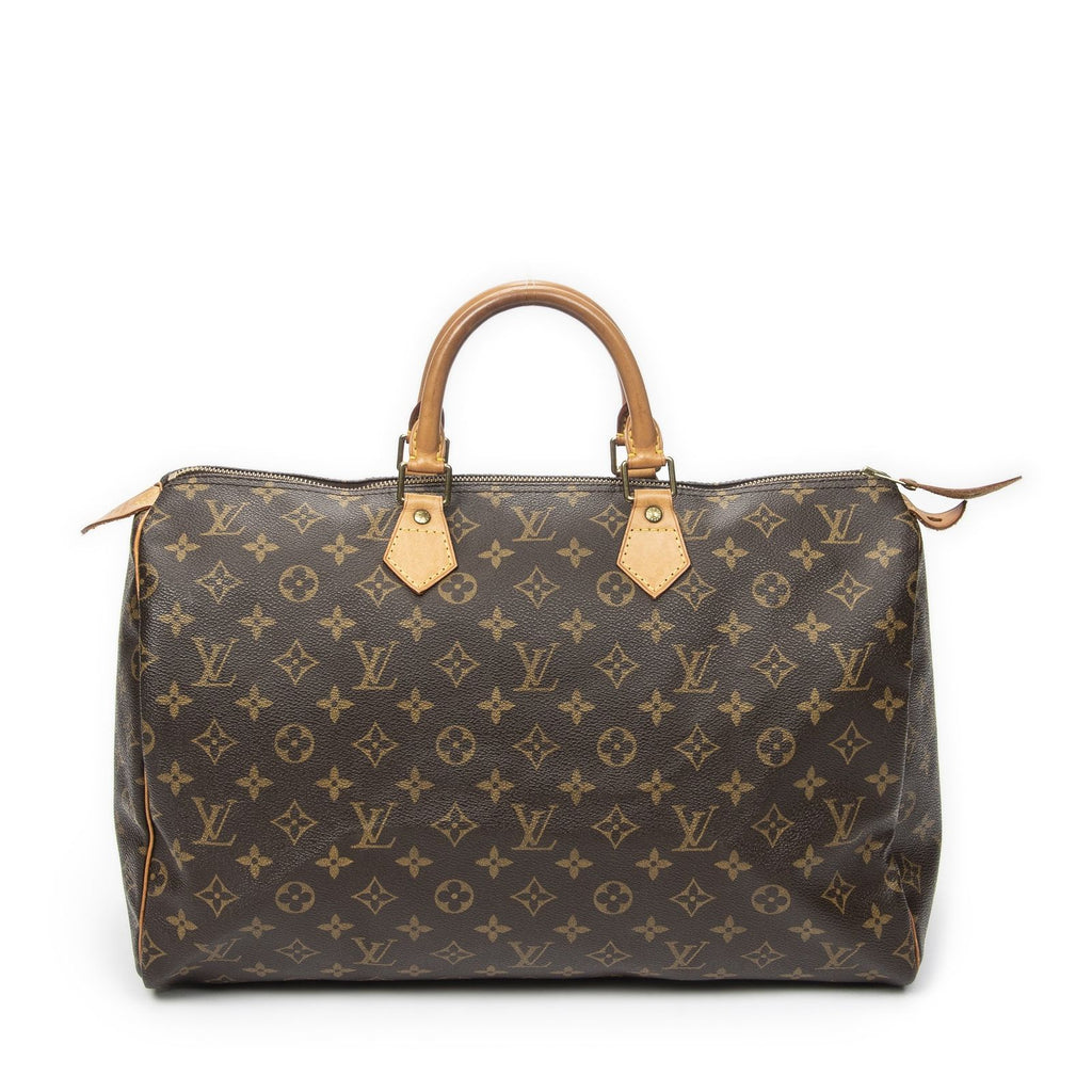 Louis Vuitton Speedy Brown Monogram Canvas Handbag