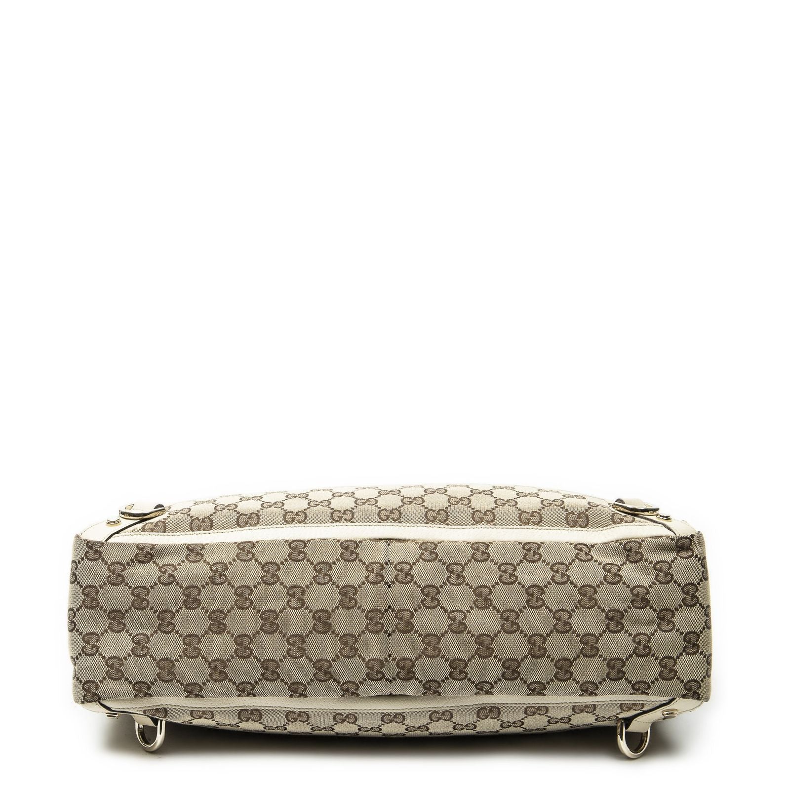 Gucci Large Abbey D Ring Tote Beige Ivory GG Canvas — view 6