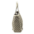 Gucci Large Abbey D Ring Tote Beige Ivory GG Canvas — view 4
