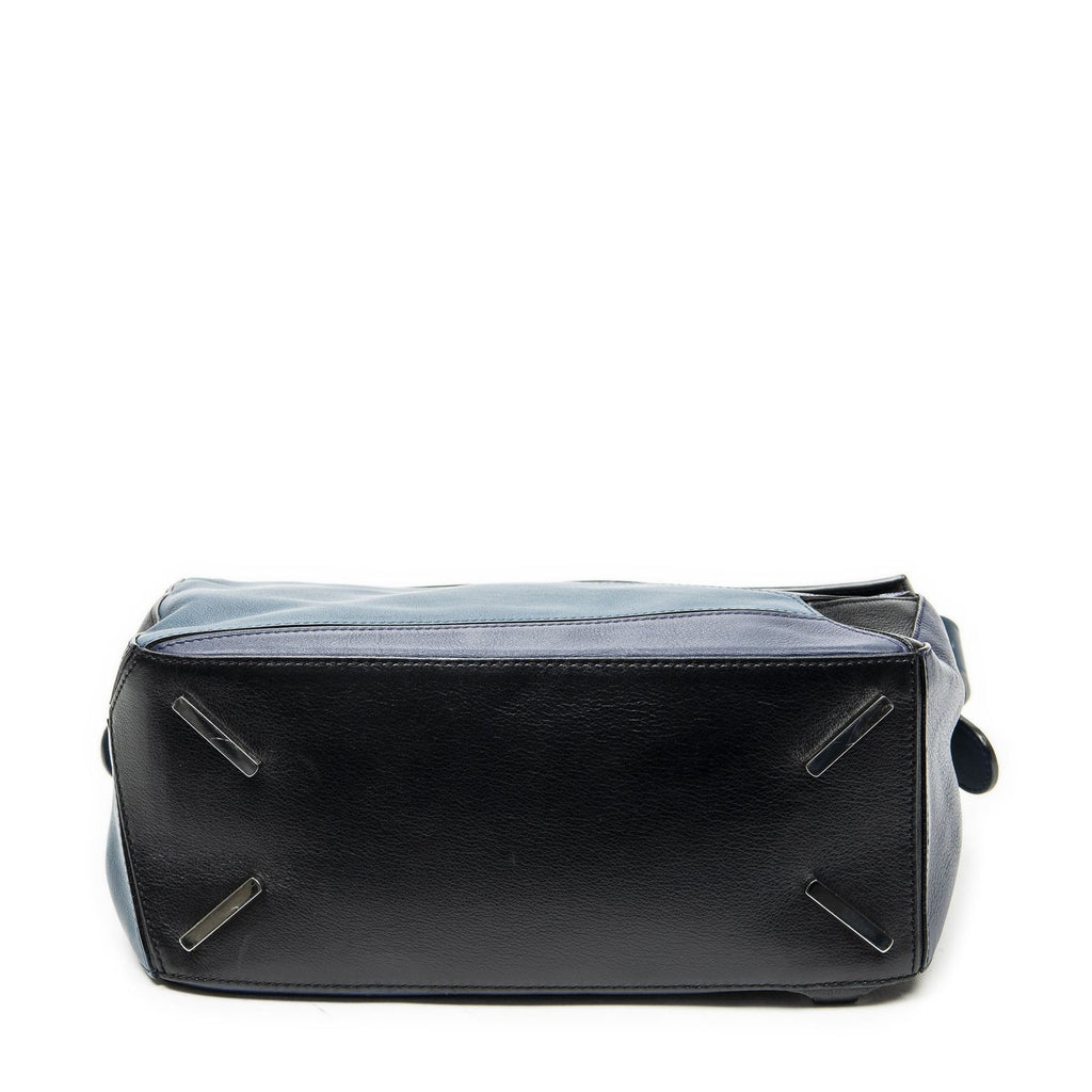 Loewe Puzzle Bag Blue Black Calfskin Leather — view 6