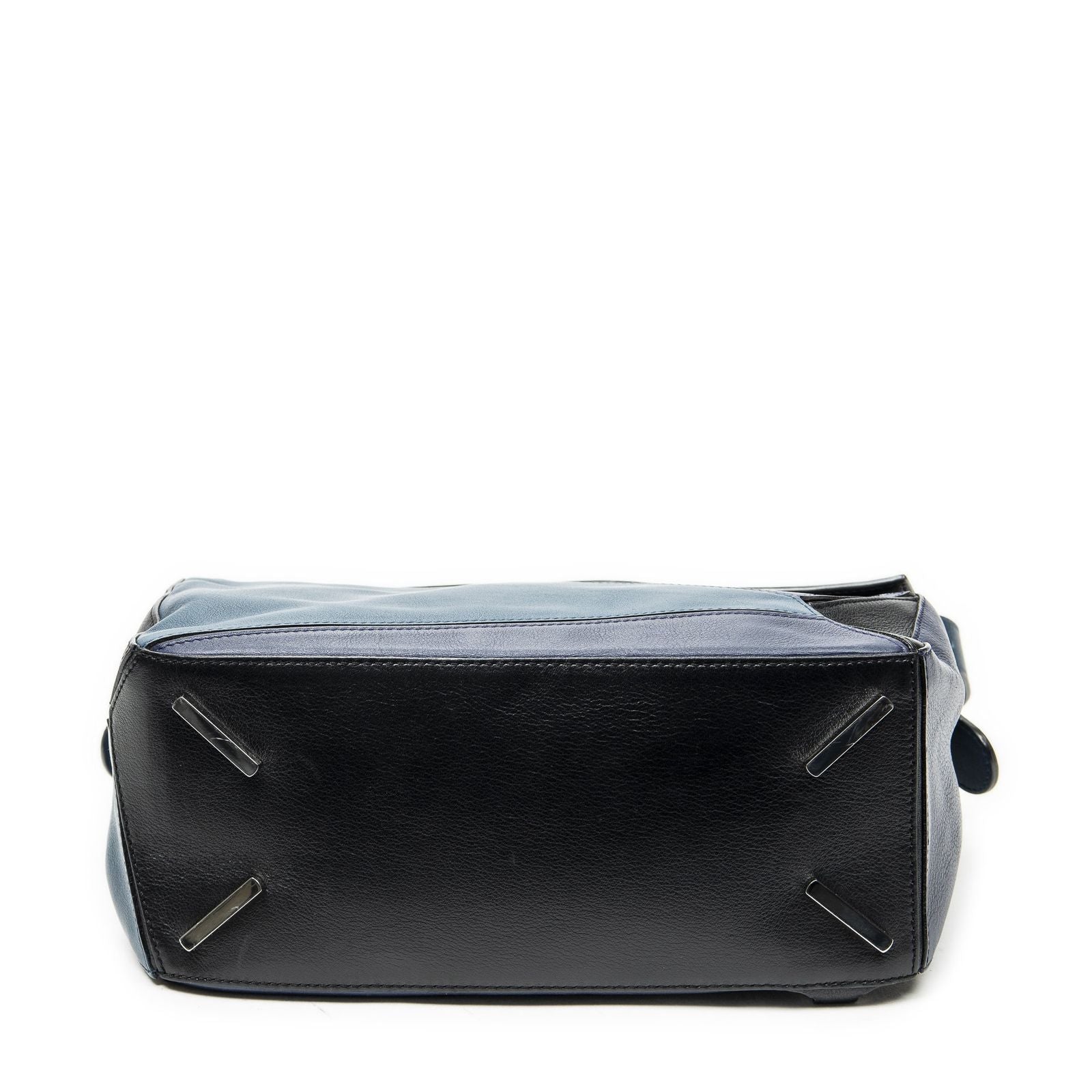 Loewe Puzzle Bag Blue Black Calfskin Leather — view 6