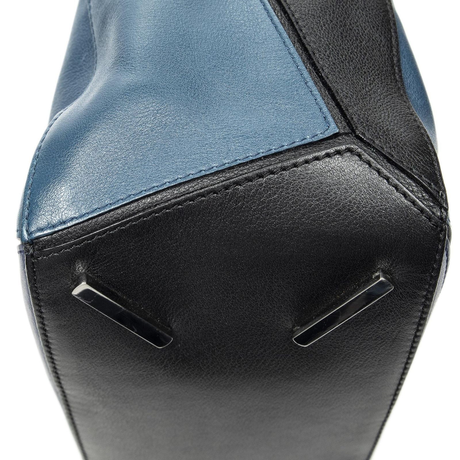 Loewe Puzzle Bag Blue Black Calfskin Leather — view 7