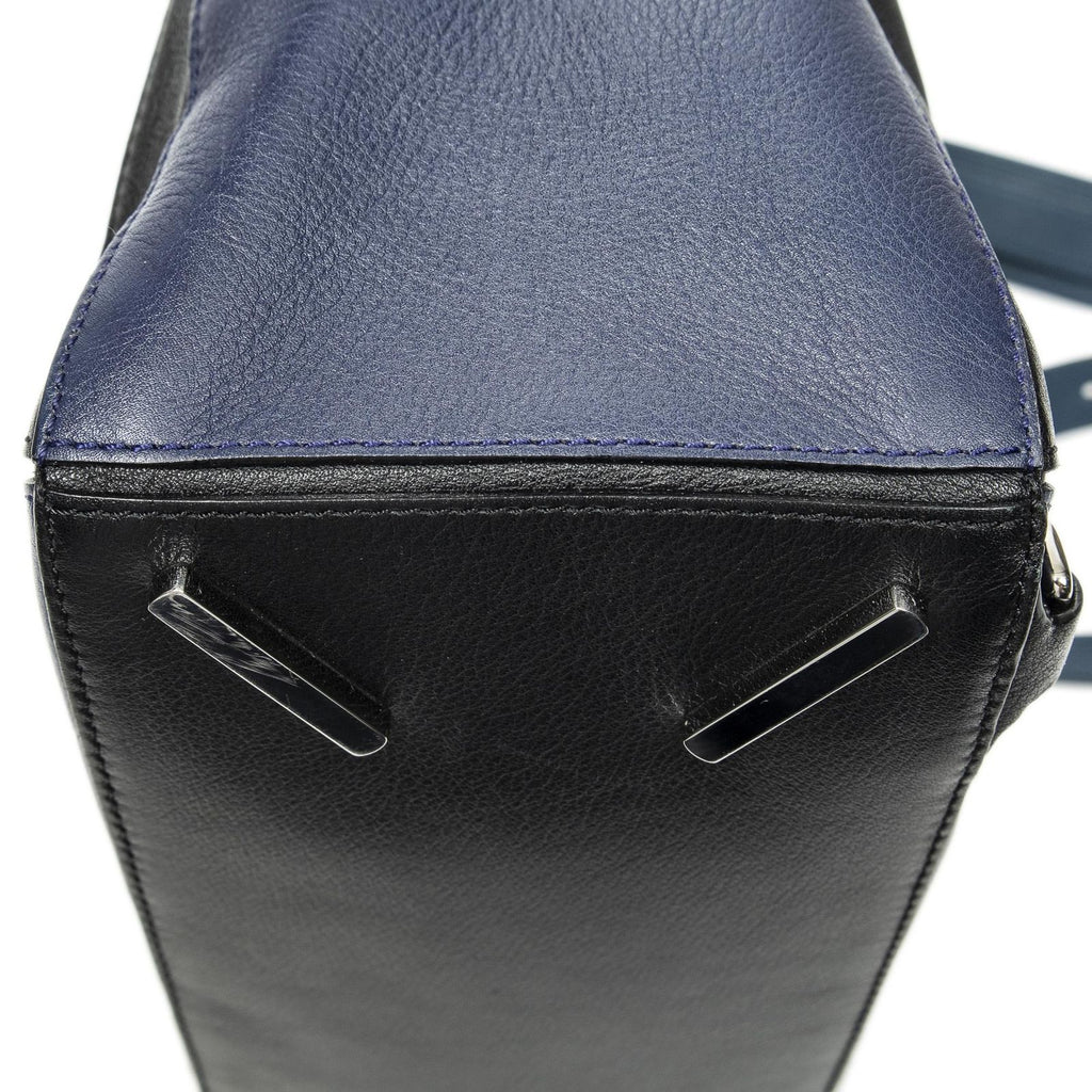 Loewe Puzzle Bag Blue Black Calfskin Leather — view 8
