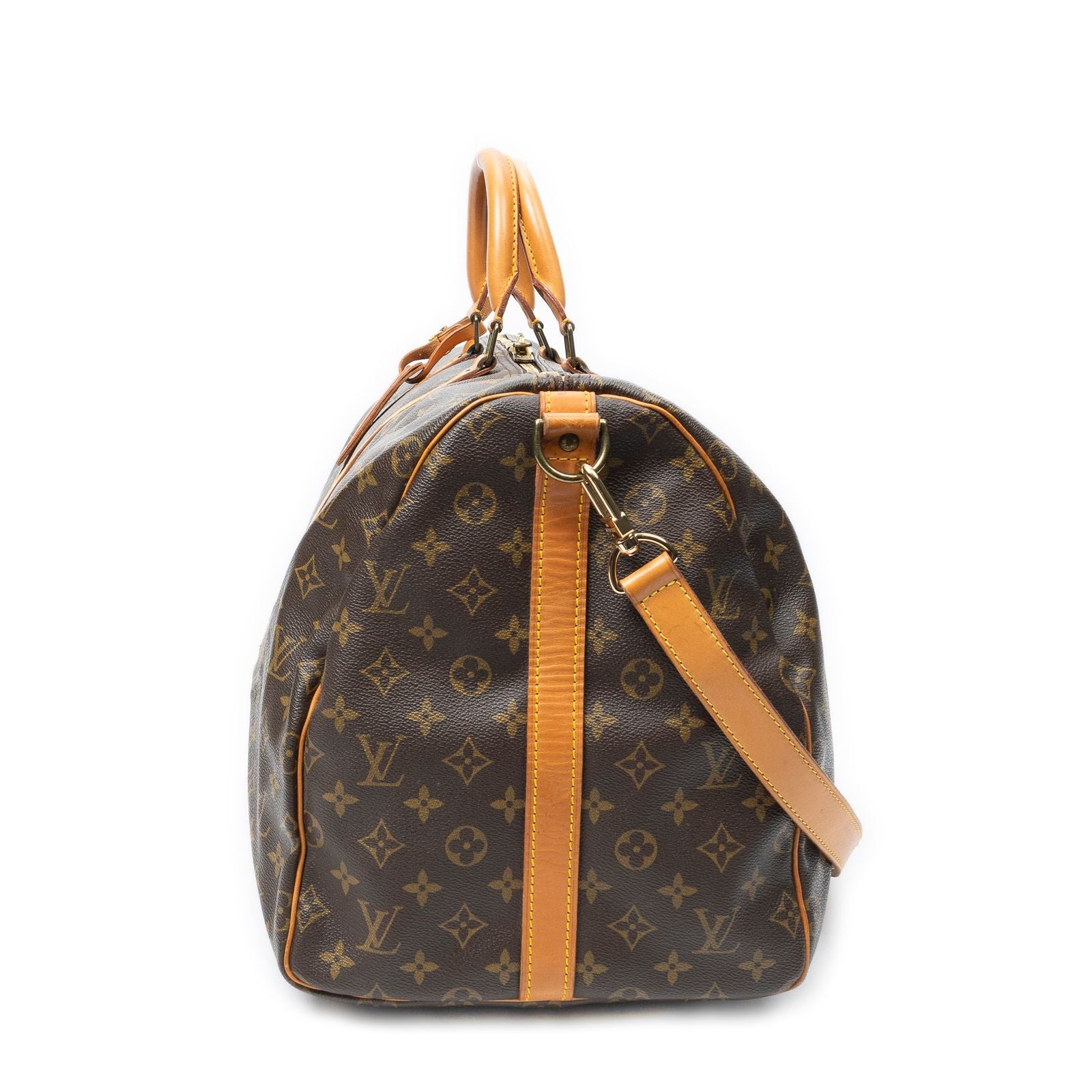 Louis Vuitton Keepall Bandouliere Brown Monogram Canvas — view 3