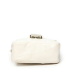 Fendi Flap Cross Ivory White Canvas Crossbody — view 6
