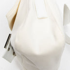 Fendi Flap Cross Ivory White Canvas Crossbody — view 8